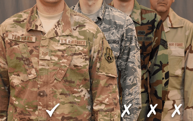 Selecting compliant patches is crucial for maintaining a proper OCP uniform