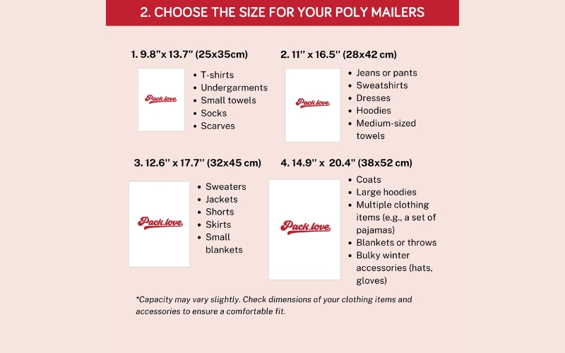 Choosing the correct poly mailer size is crucial for both protecting your items and minimizing shipping costs on Poshmark