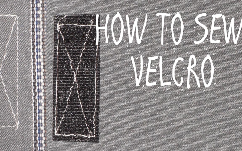 Sewing a Velcro patch onto fabric provides a durable and reliable attachment