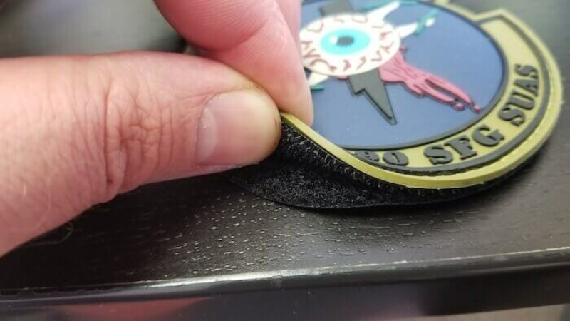 Velcro patches utilize hook-and-loop fasteners