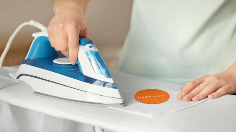 Use a dry iron set to medium heat