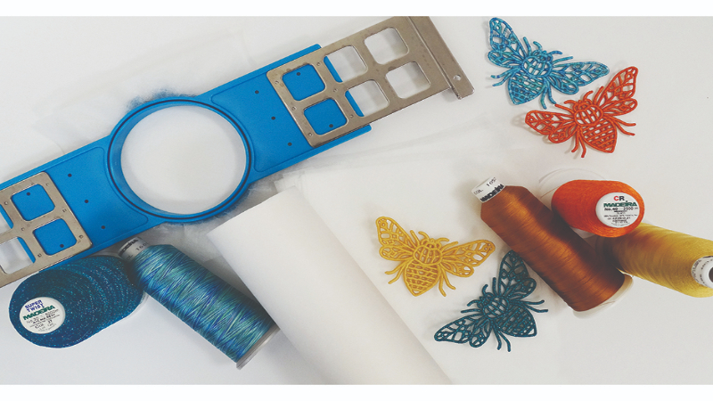 Securely hoop your fabric and stabilizer