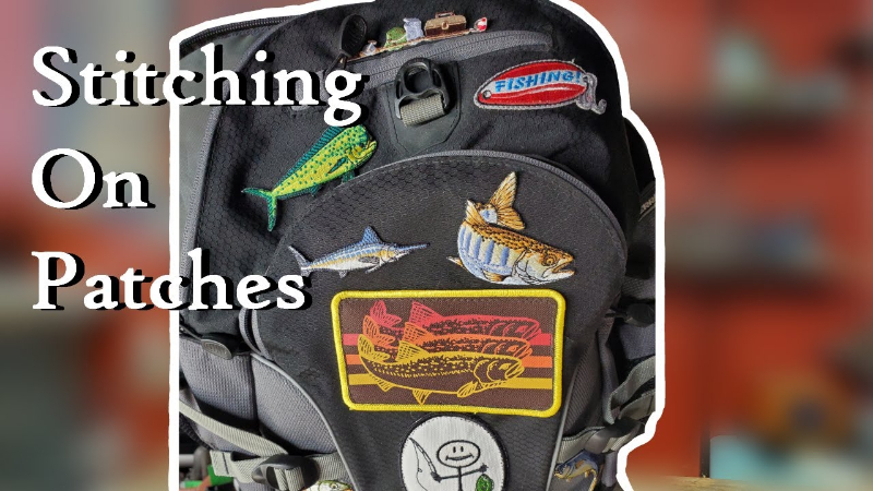 Carefully position the patch on the prepared area of the backpack