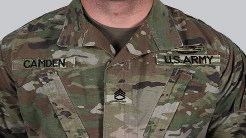 This section details US Army uniform patch placement