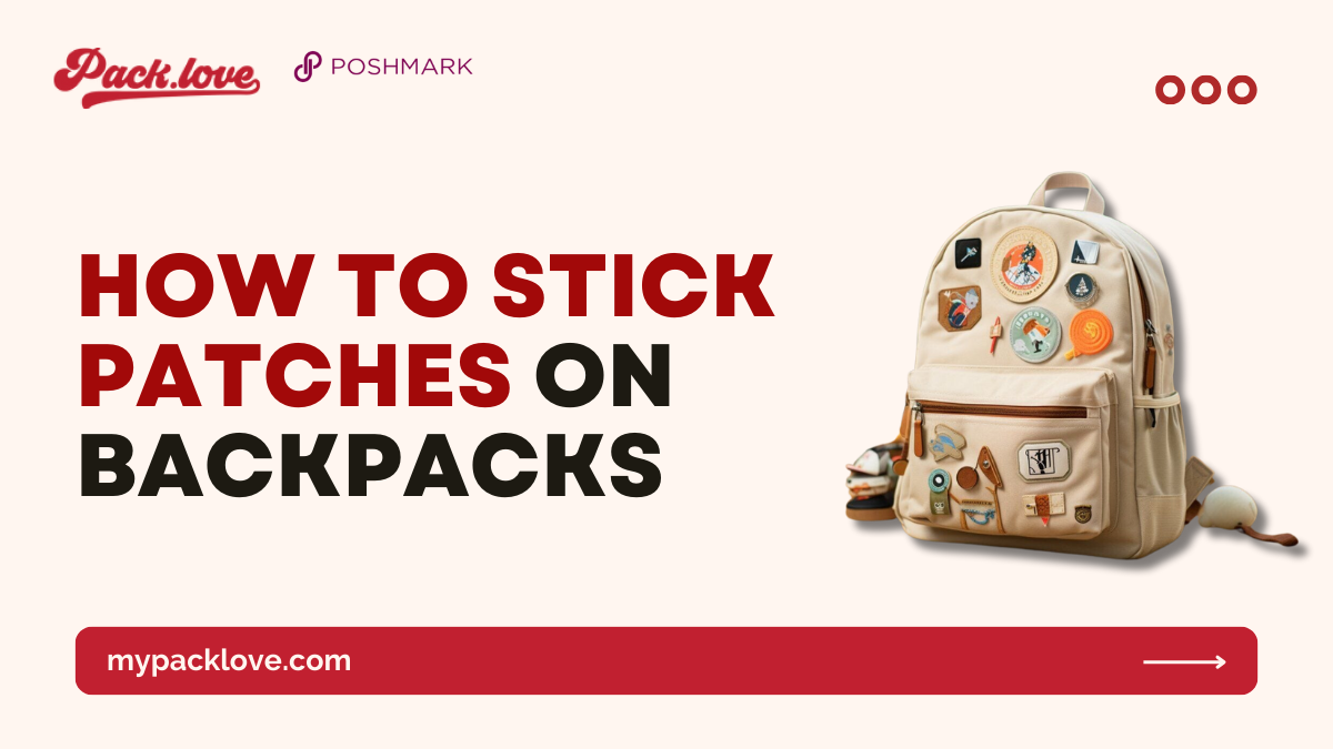How to stick patches on backpacks