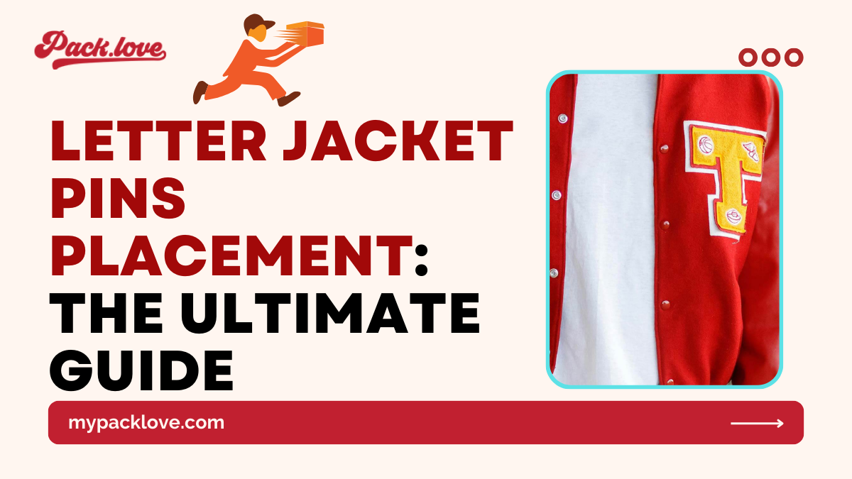 Letter jacket pins placement