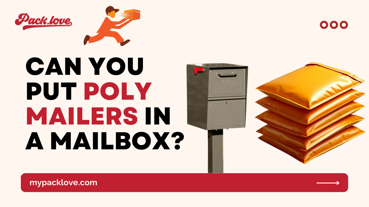 Can you put poly mailers in a mailbox