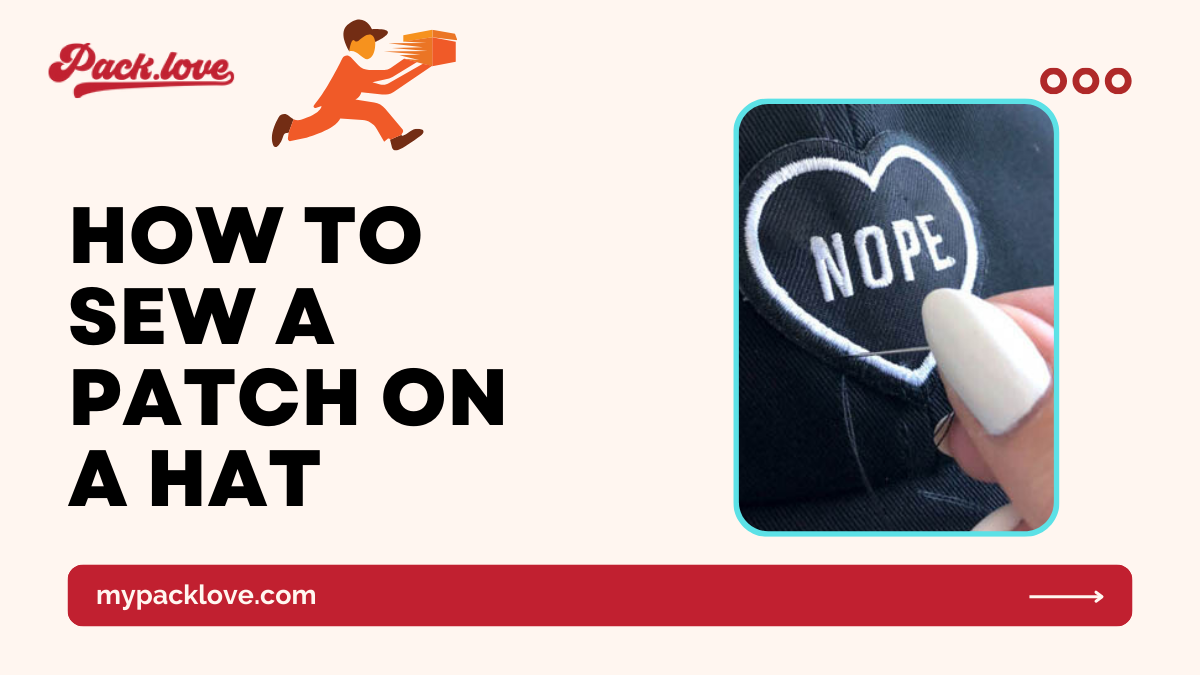 How to sew a patch on a hat