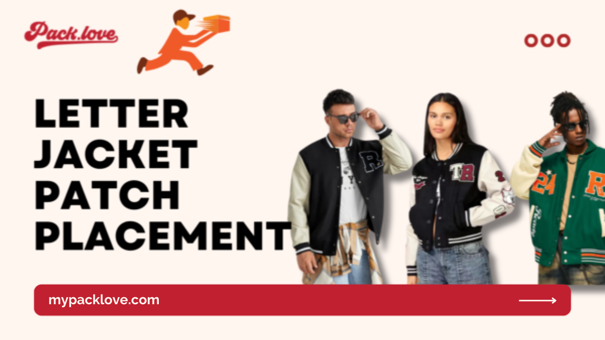 Letter jacket patch placement